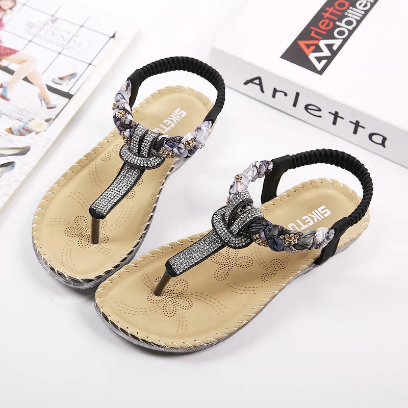 Women T-strap Flip Flops Sandals