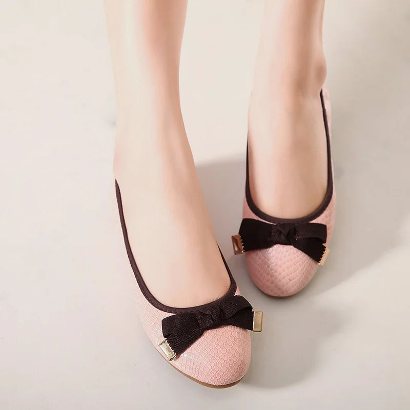 Women Patent Leather Soft Ballet Flat Ballerina Shoes 3762-1