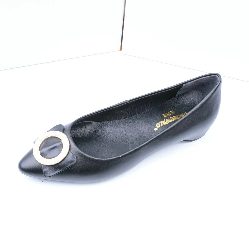 Women Leather Flats Pointed Toe Ballerina Ballet Shoes 3361