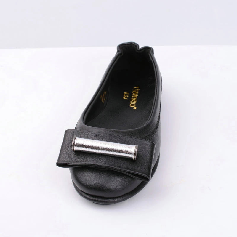 Women Genuine Leather Soft Ballet Flat Ballerina 1126