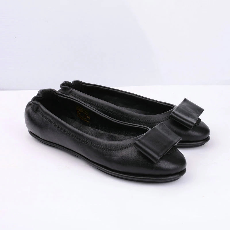 Women Genuine Leather Soft High Ballerina Flats 3762