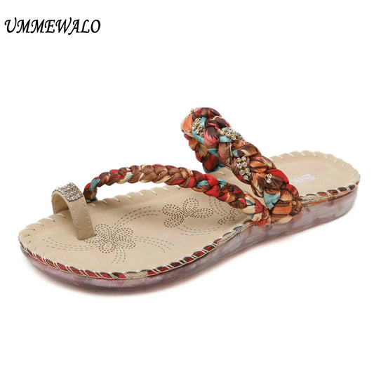 Women Summer Slippers Flip Flops Thong Sandals 5273