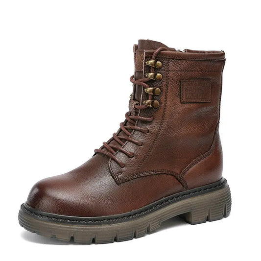 Women Winter Medium Top Genuine Leather Boots 3624