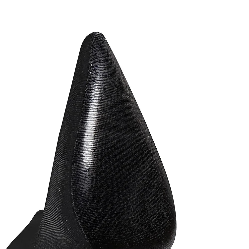 Women Pointed Toe Stretch Over Knee Boots 6513