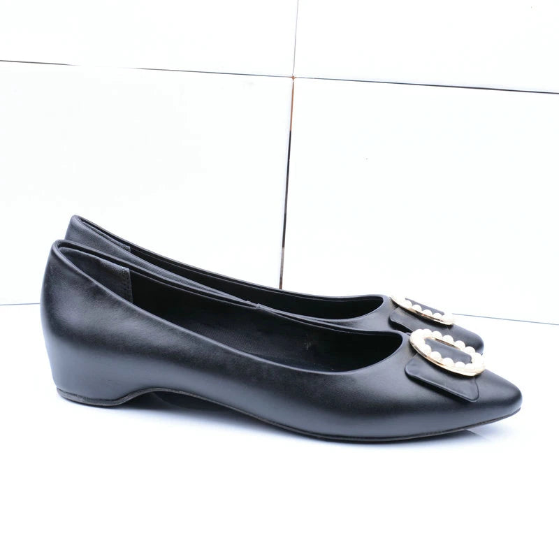 Women Leather Flats Pointed Toe Ballerina Ballet Shoes 3361