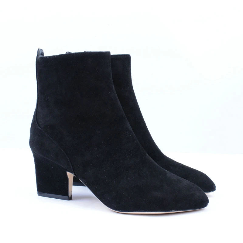 Women Suede Leather High Heel Boots 3851-2