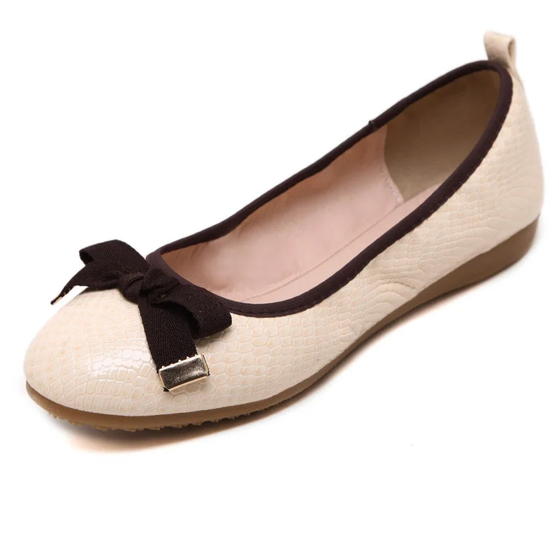 Women Patent Leather Soft Ballet Flat Ballerina Shoes 3762-1