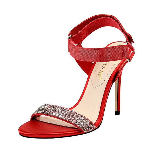 Women Ankle Strap High Heel Shoes 3782-3