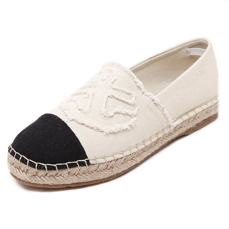 Women Canvas Shoes Slip On Espadrilles Woman Comfortable Loafers Flats