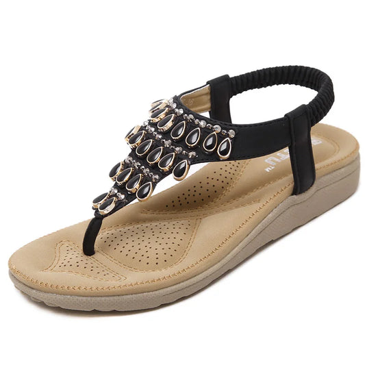 Women Summer T-strap Flip Flop Thong Sandals 3686-1