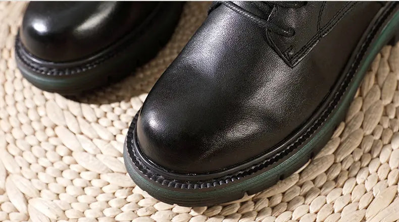 Women Winter Medium Top Genuine Leather Boots 3624