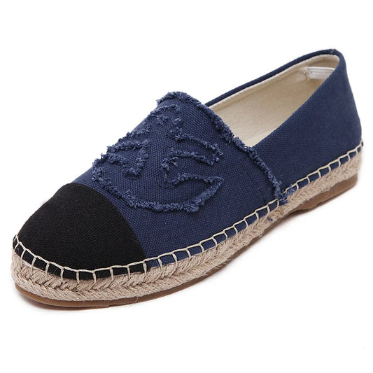 Women Canvas Slip On Espadrilles Loafers