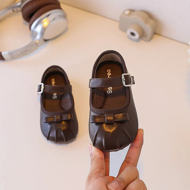 Children's Soft Sole Mary Jane Leather Shoes