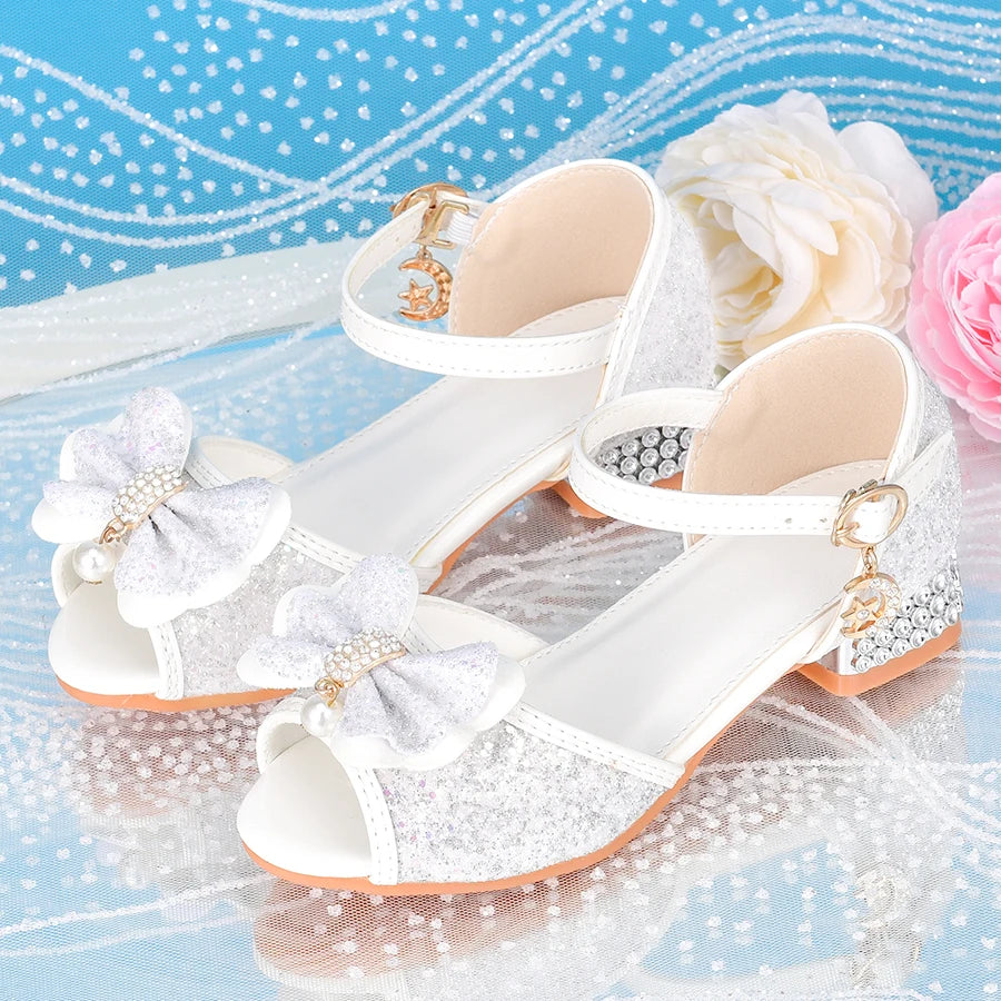 Girls' flower design princess shoes sandals