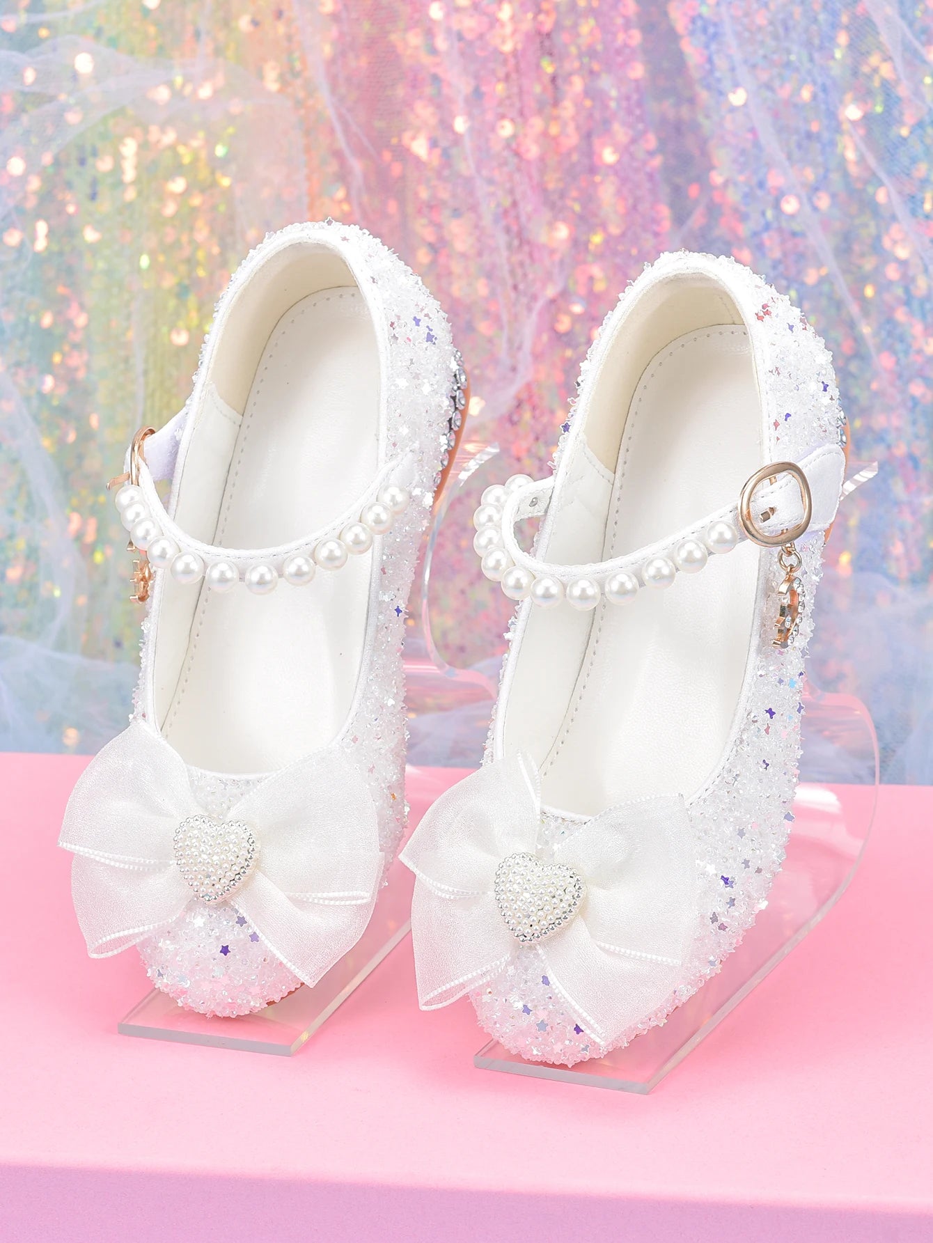 Girls' White Princess Style Shoes Children's Dress Shoes