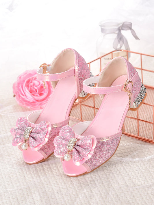 Girls' flower design princess shoes sandals