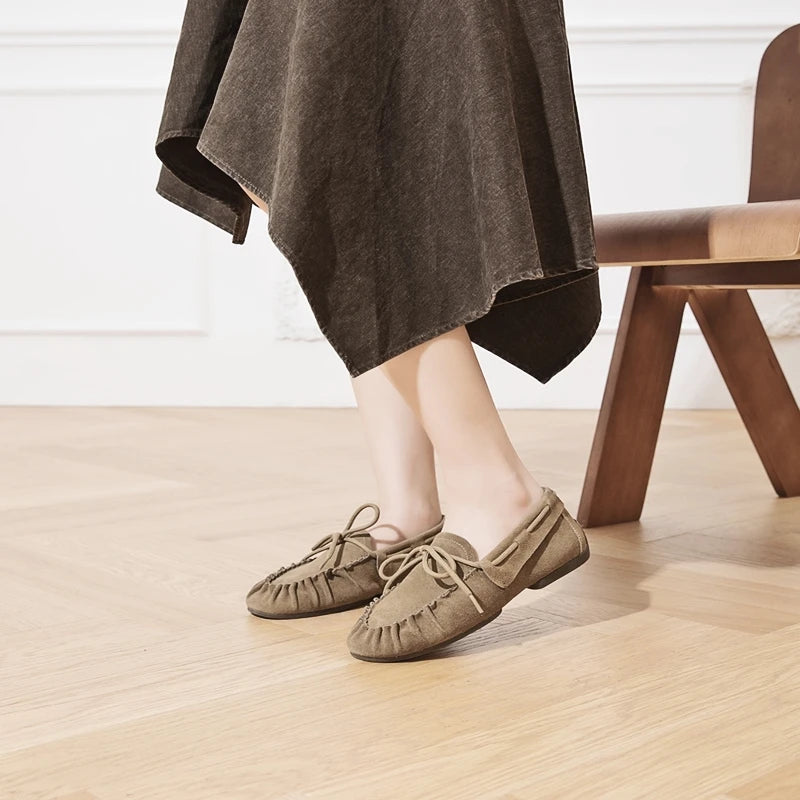 Women Loafers Casual Leather Shoes 3182-1
