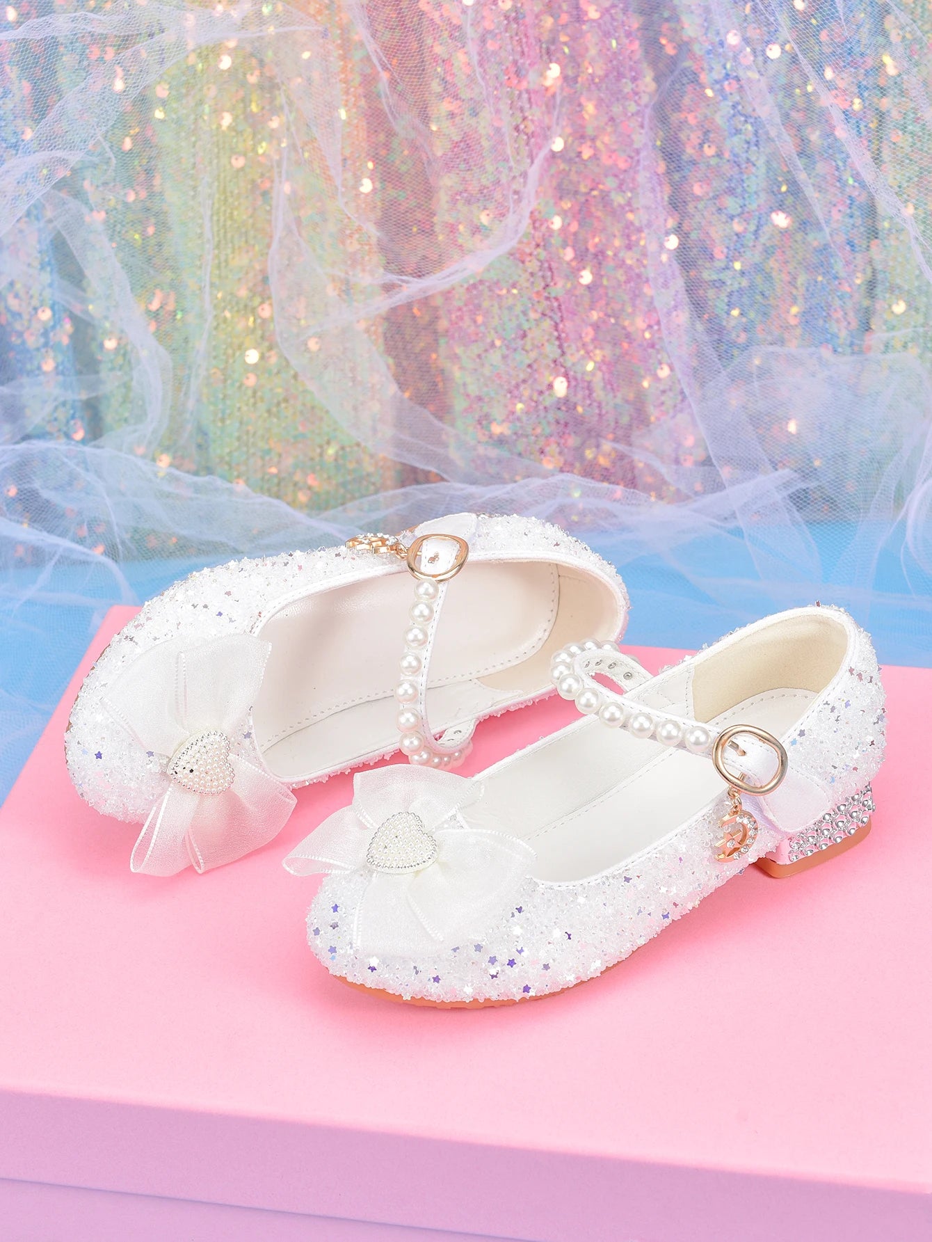 Girls' White Princess Style Shoes Children's Dress Shoes