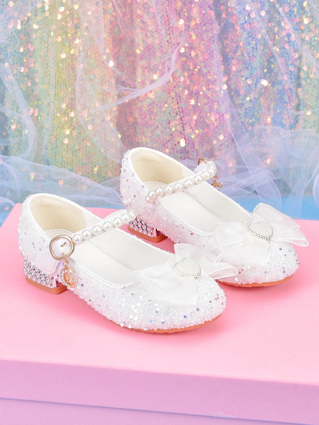 Girls' White Princess Style Shoes Children's Dress Shoes