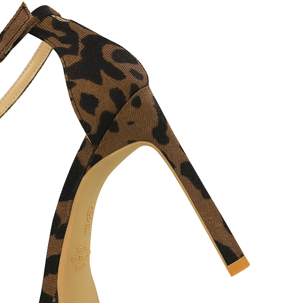 Women Leopard Cloth Gradient Super High Pumps 3622-4