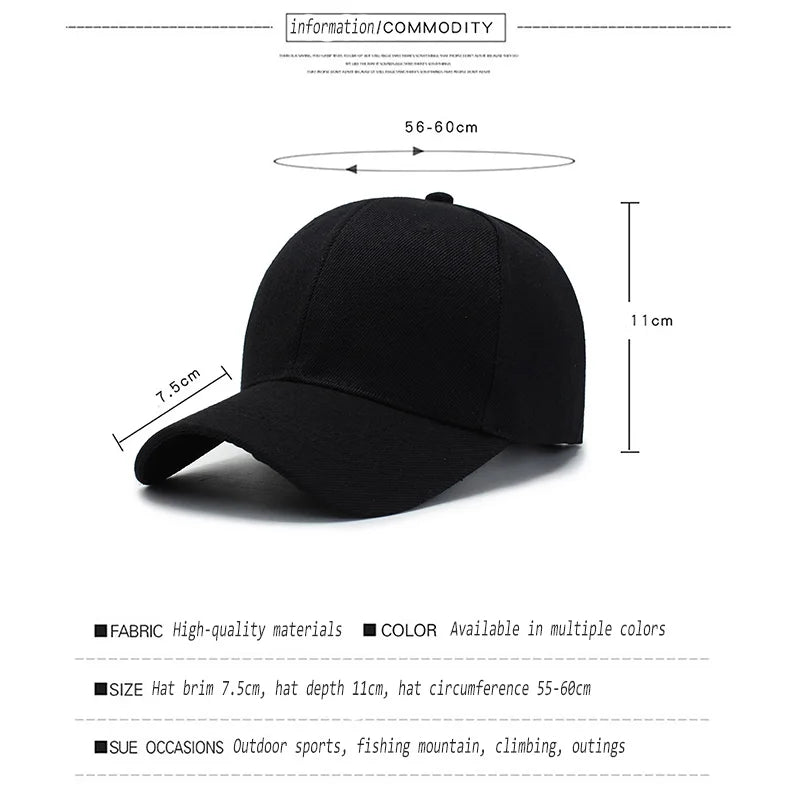 Black Baseball Caps Hats