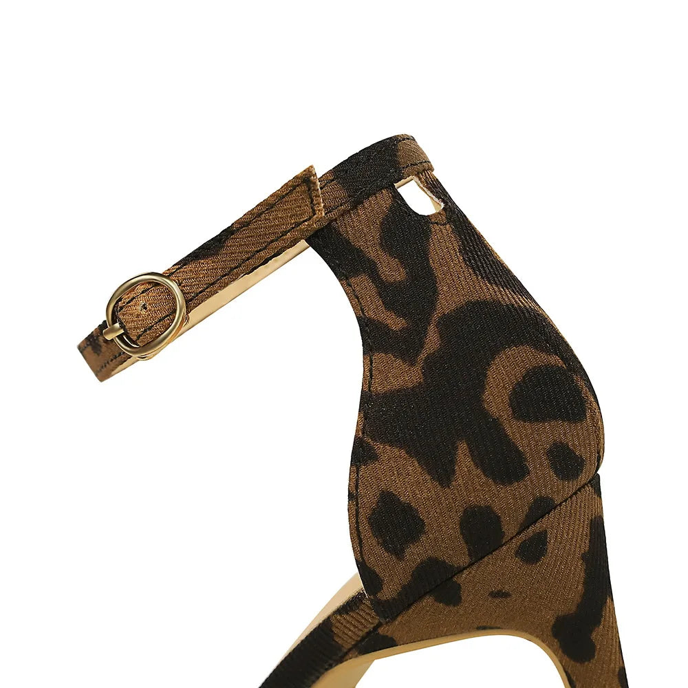 Women Leopard Cloth Gradient Super High Pumps 3622-4