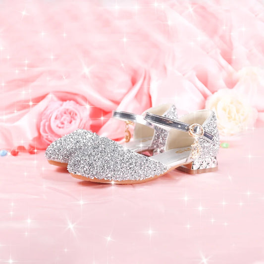 Girl's Princess Shoes Crystal Flower Designer Sandals