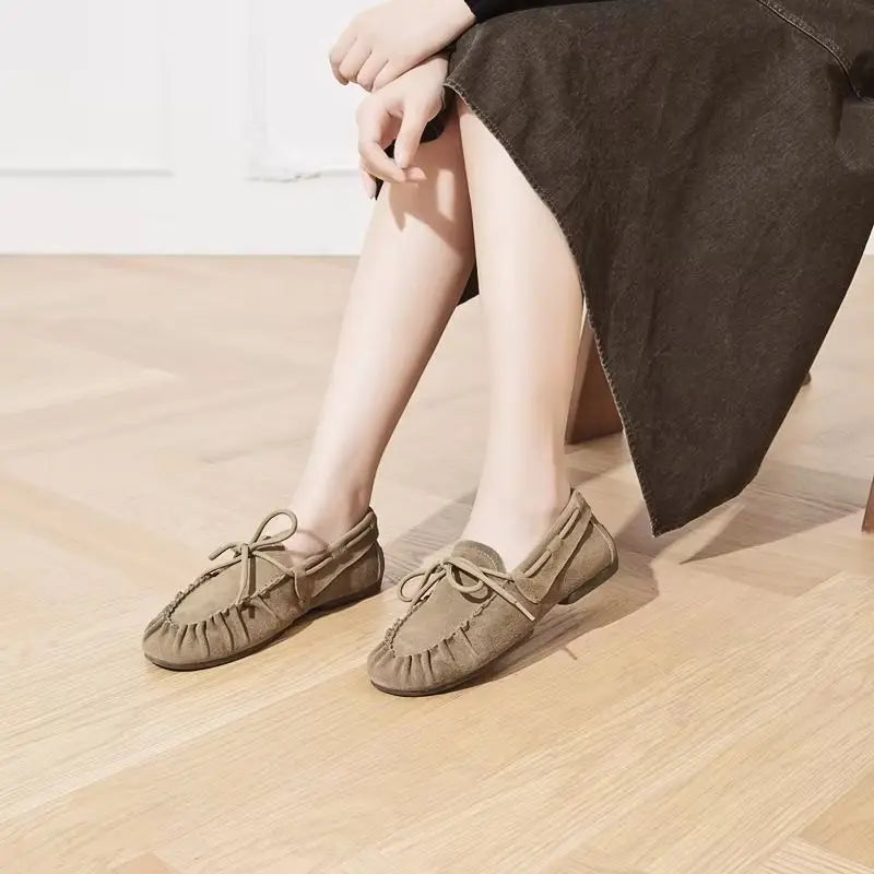 Women Loafers Casual Leather Shoes 3182-1
