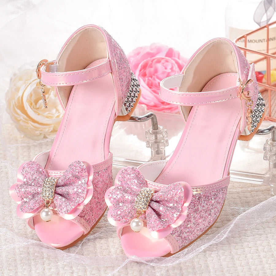 Girls' flower design princess shoes sandals