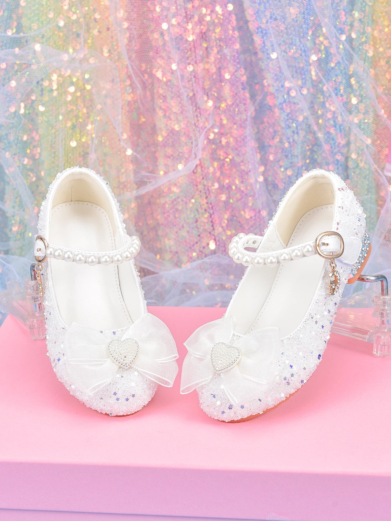 Girls' White Princess Style Shoes Children's Dress Shoes